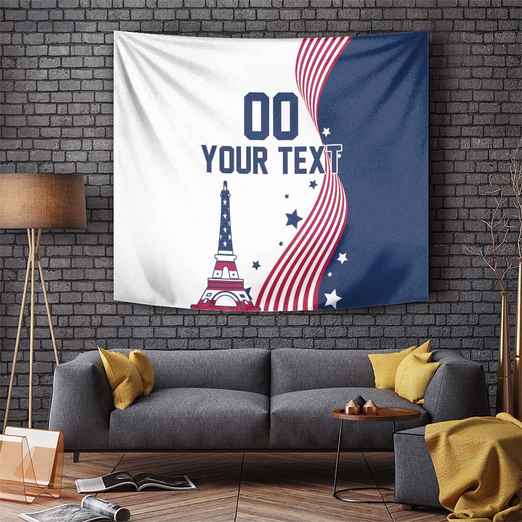 Custom USA Summer Sport 2024 Tapestry Flag Of The United States - Wonder Print Shop