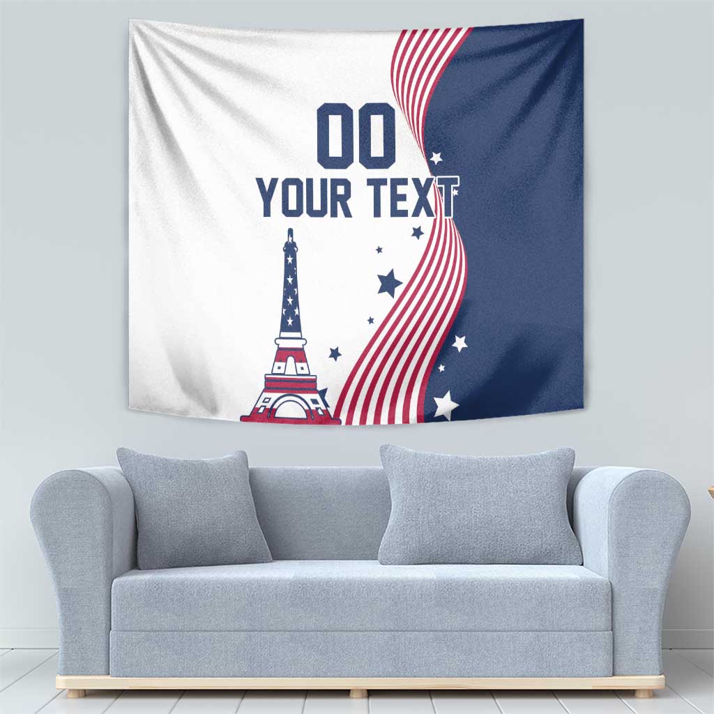 Custom USA Summer Sport 2024 Tapestry Flag Of The United States - Wonder Print Shop