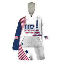 Custom USA Summer Sport 2024 Wearable Blanket Hoodie Flag Of The United States - Wonder Print Shop