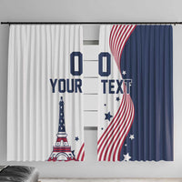 Custom USA Summer Sport 2024 Window Curtain Flag Of The United States - Wonder Print Shop