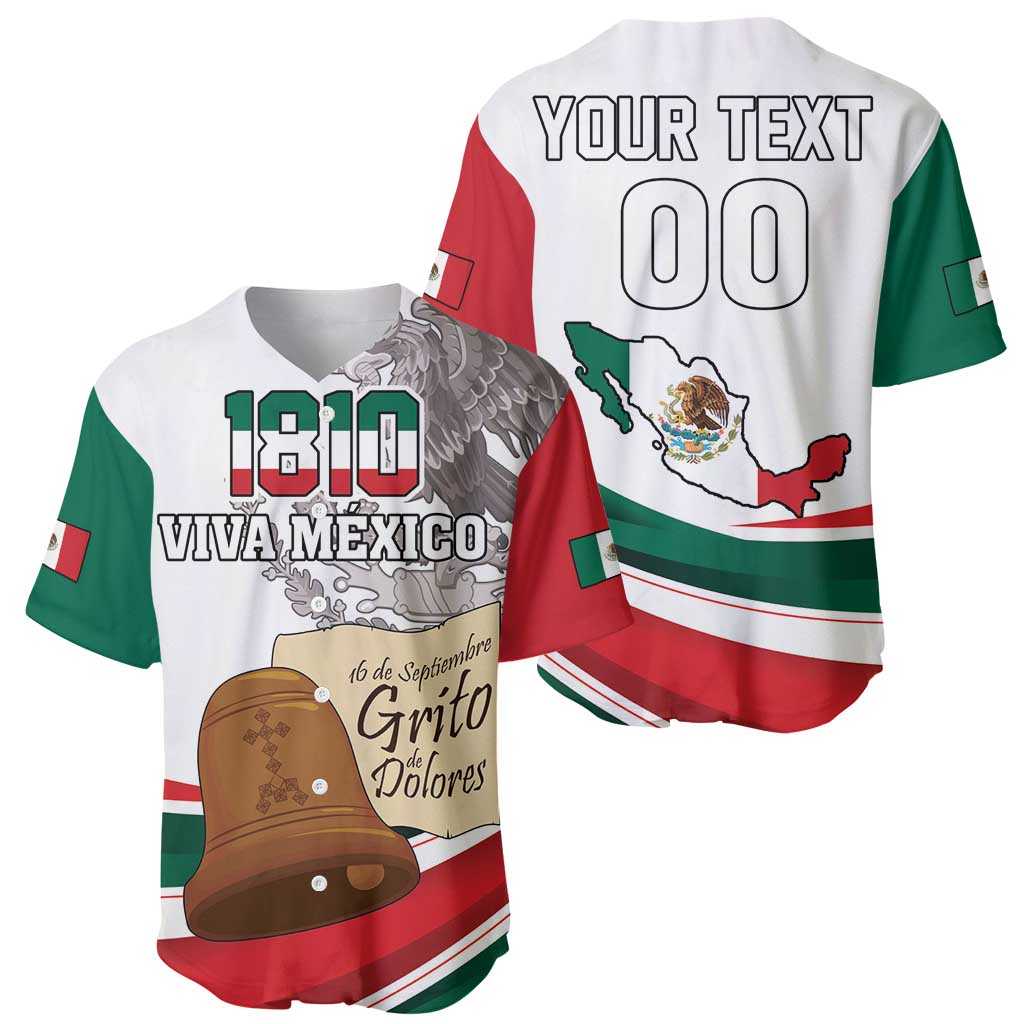 Custom Mexico Independence Day Baseball Jersey El Grito De Independencia - Wonder Print Shop