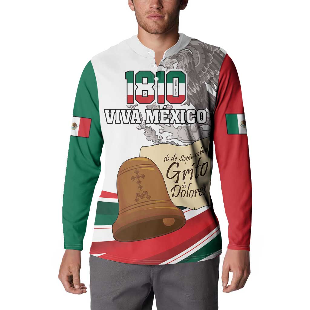 Custom Mexico Independence Day Button Sweatshirt El Grito De Independencia - Wonder Print Shop