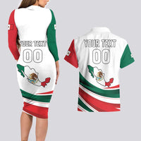 Custom Mexico Independence Day Couples Matching Long Sleeve Bodycon Dress and Hawaiian Shirt El Grito De Independencia - Wonder Print Shop