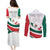 Custom Mexico Independence Day Couples Matching Puletasi and Long Sleeve Button Shirt El Grito De Independencia - Wonder Print Shop