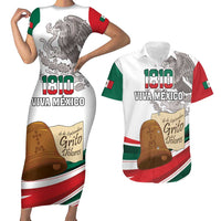 Custom Mexico Independence Day Couples Matching Short Sleeve Bodycon Dress and Hawaiian Shirt El Grito De Independencia - Wonder Print Shop