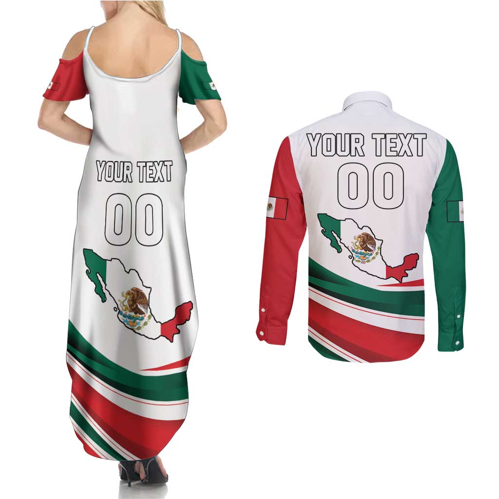 Custom Mexico Independence Day Couples Matching Summer Maxi Dress and Long Sleeve Button Shirt El Grito De Independencia - Wonder Print Shop