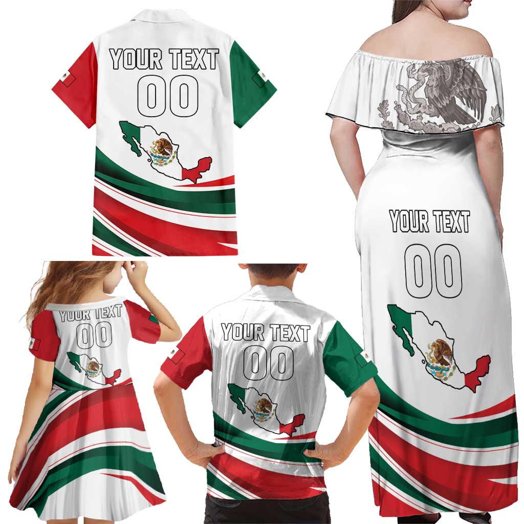Custom Mexico Independence Day Family Matching Off Shoulder Maxi Dress and Hawaiian Shirt El Grito De Independencia - Wonder Print Shop