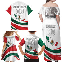 Custom Mexico Independence Day Family Matching Off Shoulder Maxi Dress and Hawaiian Shirt El Grito De Independencia - Wonder Print Shop
