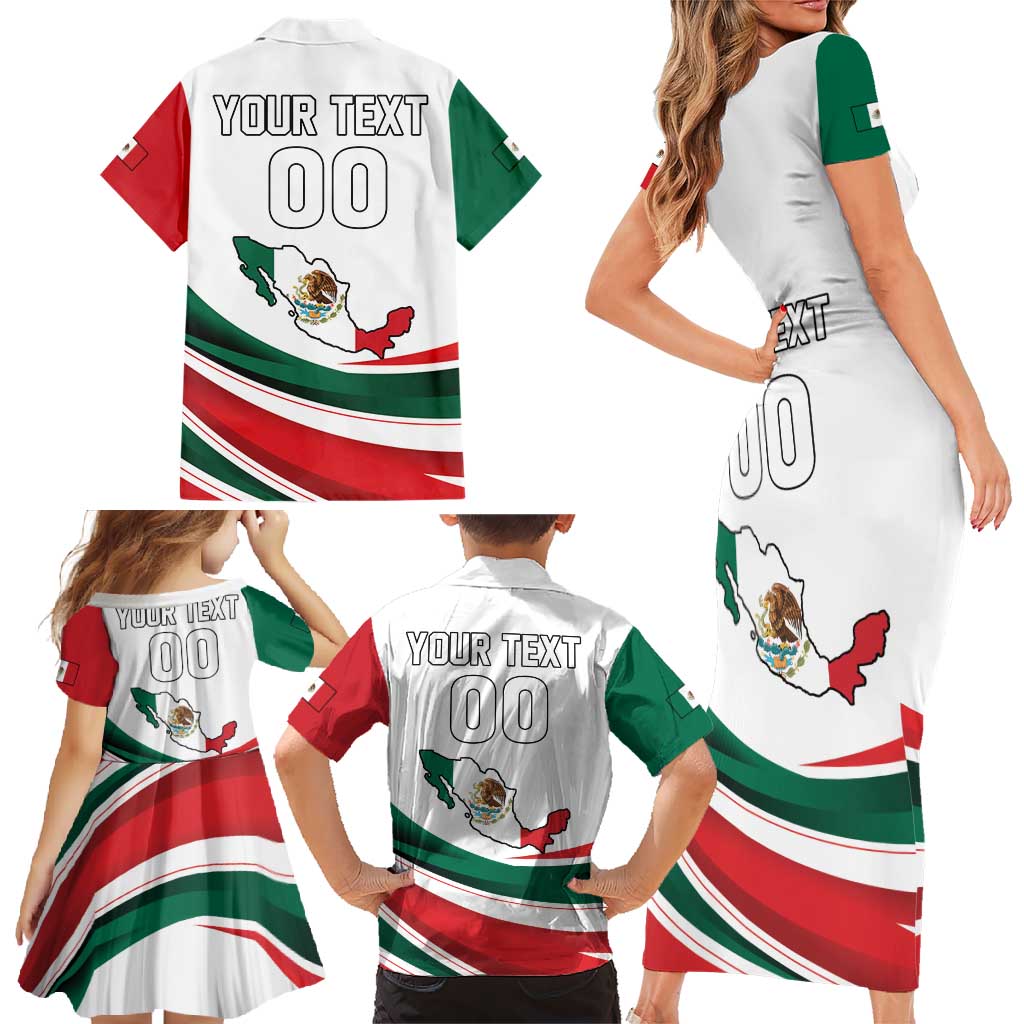 Custom Mexico Independence Day Family Matching Short Sleeve Bodycon Dress and Hawaiian Shirt El Grito De Independencia - Wonder Print Shop
