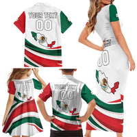 Custom Mexico Independence Day Family Matching Short Sleeve Bodycon Dress and Hawaiian Shirt El Grito De Independencia - Wonder Print Shop