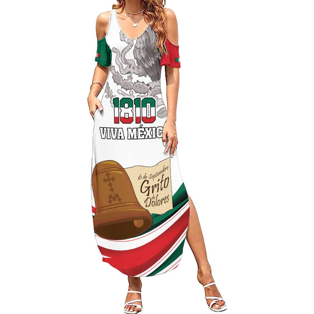 Custom Mexico Independence Day Family Matching Summer Maxi Dress and Hawaiian Shirt El Grito De Independencia - Wonder Print Shop