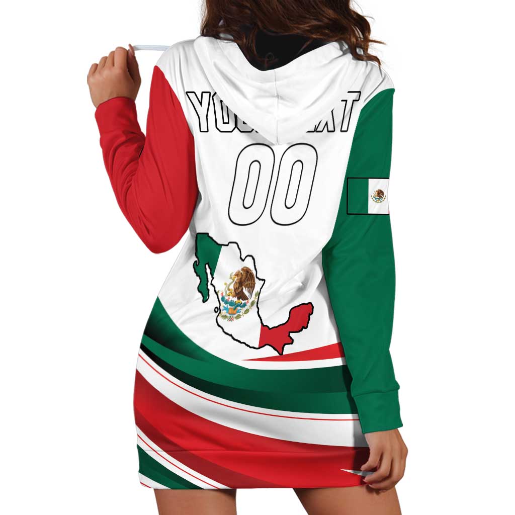 Custom Mexico Independence Day Hoodie Dress El Grito De Independencia - Wonder Print Shop
