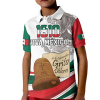 Custom Mexico Independence Day Kid Polo Shirt El Grito De Independencia - Wonder Print Shop