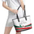 Custom Mexico Independence Day Leather Tote Bag El Grito De Independencia - Wonder Print Shop