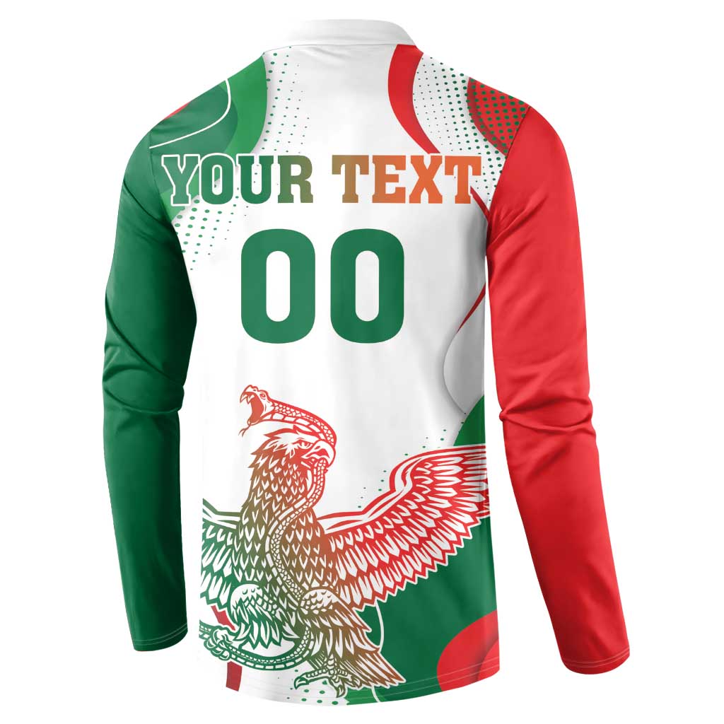 Custom Mexico Independence Day Button Sweatshirt Monumento A La Independencia - Wonder Print Shop