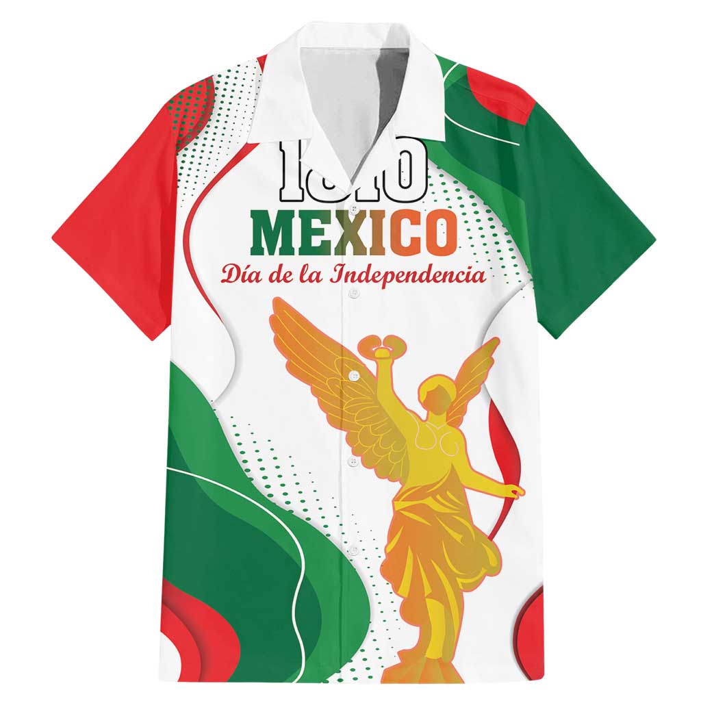 Custom Mexico Independence Day Family Matching Mermaid Dress and Hawaiian Shirt Monumento A La Independencia - Wonder Print Shop