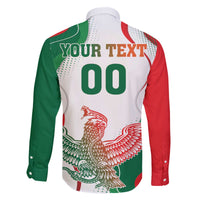 Custom Mexico Independence Day Family Matching Off The Shoulder Long Sleeve Dress and Hawaiian Shirt Monumento A La Independencia - Wonder Print Shop