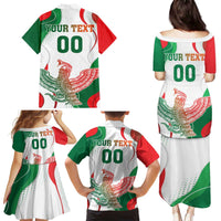 Custom Mexico Independence Day Family Matching Puletasi and Hawaiian Shirt Monumento A La Independencia - Wonder Print Shop