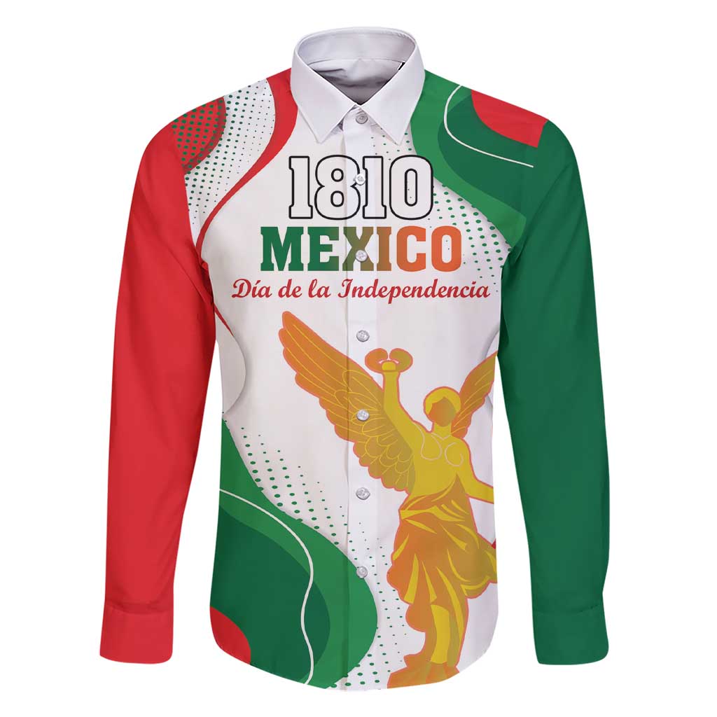 Custom Mexico Independence Day Family Matching Short Sleeve Bodycon Dress and Hawaiian Shirt Monumento A La Independencia - Wonder Print Shop