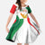 Custom Mexico Independence Day Family Matching Summer Maxi Dress and Hawaiian Shirt Monumento A La Independencia - Wonder Print Shop