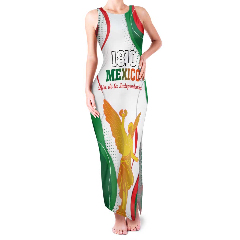 Custom Mexico Independence Day Family Matching Tank Maxi Dress and Hawaiian Shirt Monumento A La Independencia - Wonder Print Shop