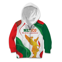 Custom Mexico Independence Day Kid Hoodie Monumento A La Independencia - Wonder Print Shop