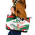Custom Mexico Independence Day Leather Tote Bag Monumento A La Independencia - Wonder Print Shop