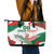 Custom Mexico Independence Day Leather Tote Bag Monumento A La Independencia - Wonder Print Shop
