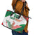 Custom Mexico Independence Day Leather Tote Bag Monumento A La Independencia - Wonder Print Shop