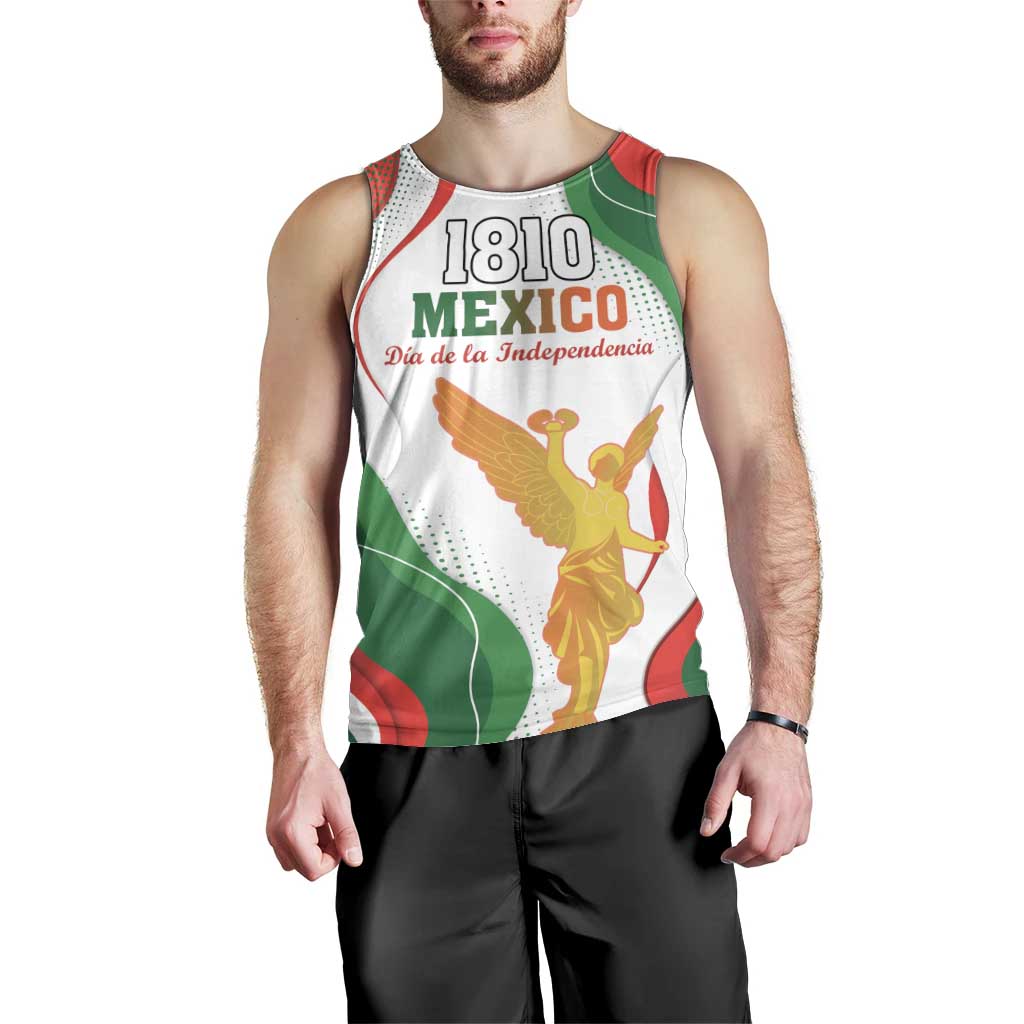 Custom Mexico Independence Day Men Tank Top Monumento A La Independencia - Wonder Print Shop