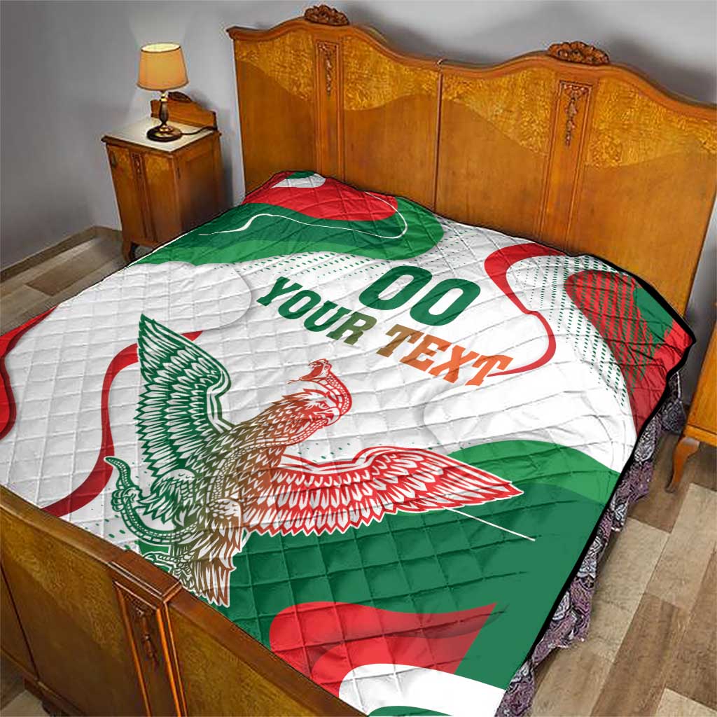 Custom Mexico Independence Day Quilt Monumento A La Independencia - Wonder Print Shop