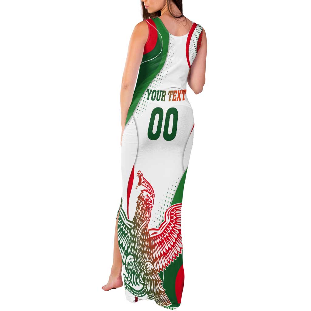 Custom Mexico Independence Day Tank Maxi Dress Monumento A La Independencia - Wonder Print Shop