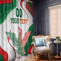 Custom Mexico Independence Day Window Curtain Monumento A La Independencia - Wonder Print Shop