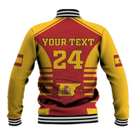 Custom Spain Coat Of Arms Baseball Jacket Sport Style - Wonder Print Shop