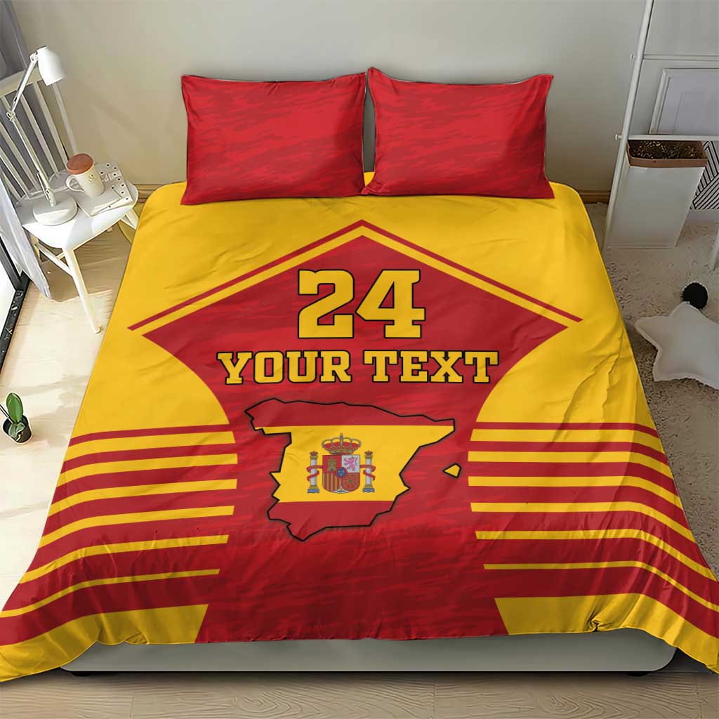 Custom Spain Coat Of Arms Bedding Set Sport Style - Wonder Print Shop