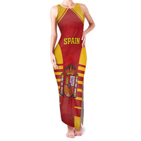 Custom Spain Coat Of Arms Family Matching Tank Maxi Dress and Hawaiian Shirt Sport Style - Wonder Print Shop