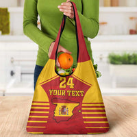 Custom Spain Coat Of Arms Grocery Bag Sport Style