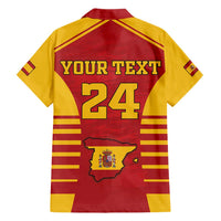 Custom Spain Coat Of Arms Hawaiian Shirt Sport Style - Wonder Print Shop