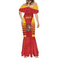Custom Spain Coat Of Arms Mermaid Dress Sport Style - Wonder Print Shop