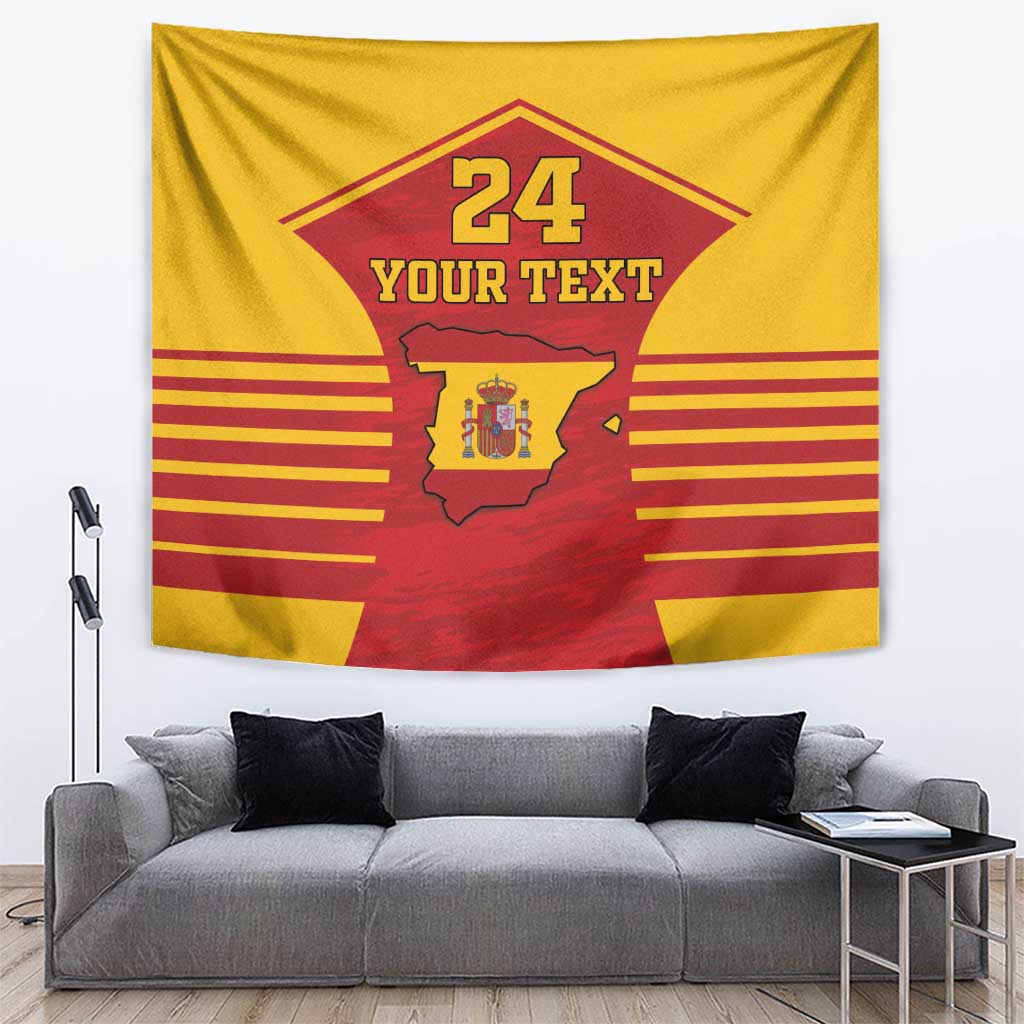 Custom Spain Coat Of Arms Tapestry Sport Style - Wonder Print Shop