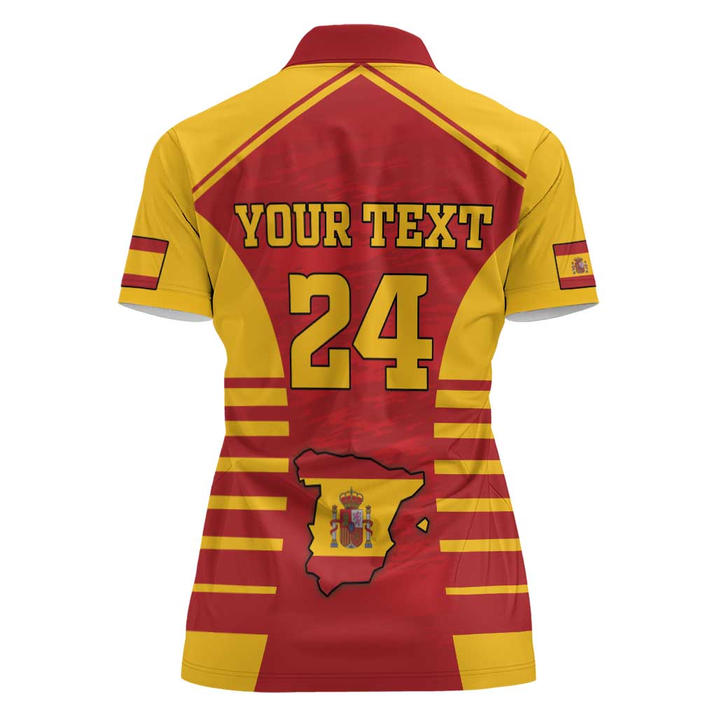 Custom Spain Coat Of Arms Women Polo Shirt Sport Style - Wonder Print Shop