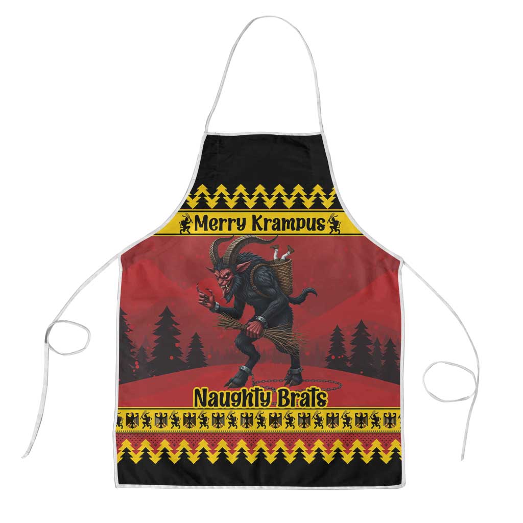 Merry Krampus Germany Apron Frohe Weihnachten - Wonder Print Shop