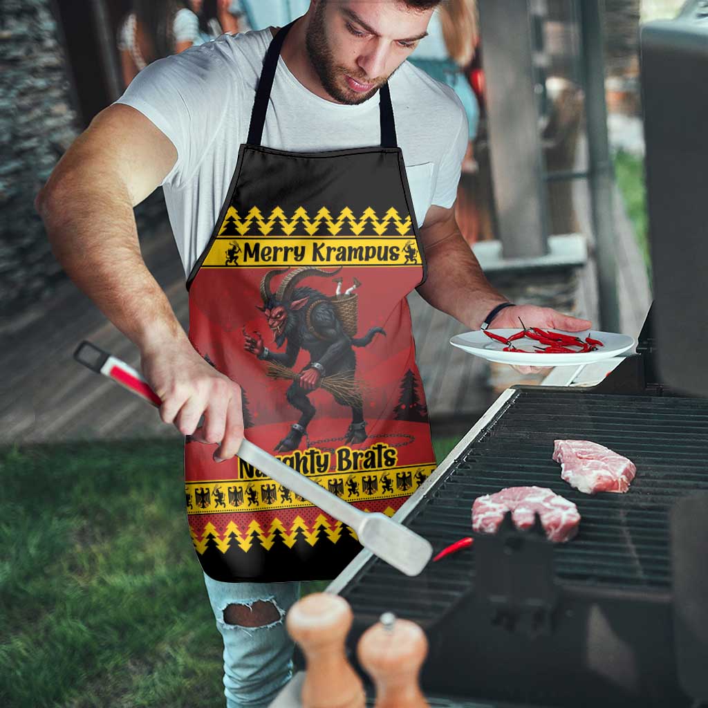 Merry Krampus Germany Apron Frohe Weihnachten - Wonder Print Shop