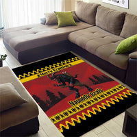 Merry Krampus Germany Area Rug Frohe Weihnachten - Wonder Print Shop