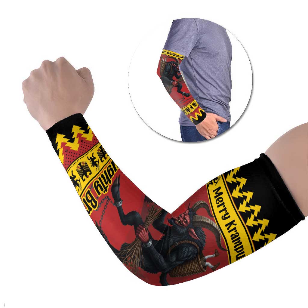 Merry Krampus Germany Arm Sleeves Frohe Weihnachten - Wonder Print Shop