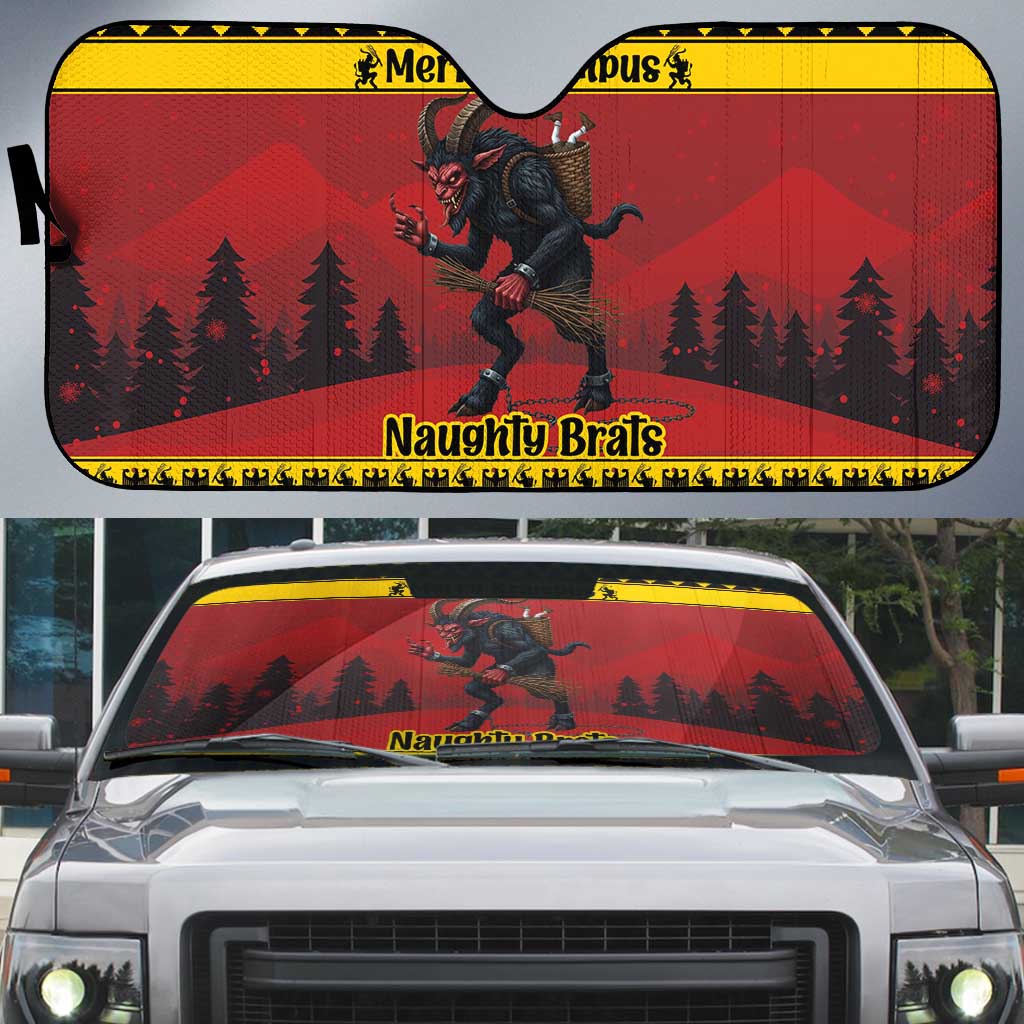 Merry Krampus Germany Auto Sun Shade Frohe Weihnachten - Wonder Print Shop