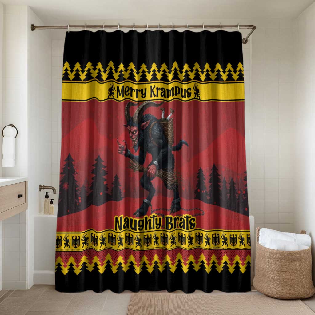Merry Krampus Germany Bathroom Set Frohe Weihnachten - Wonder Print Shop
