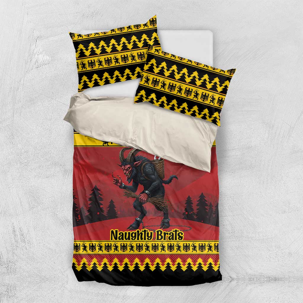 Merry Krampus Germany Bedding Set Frohe Weihnachten - Wonder Print Shop