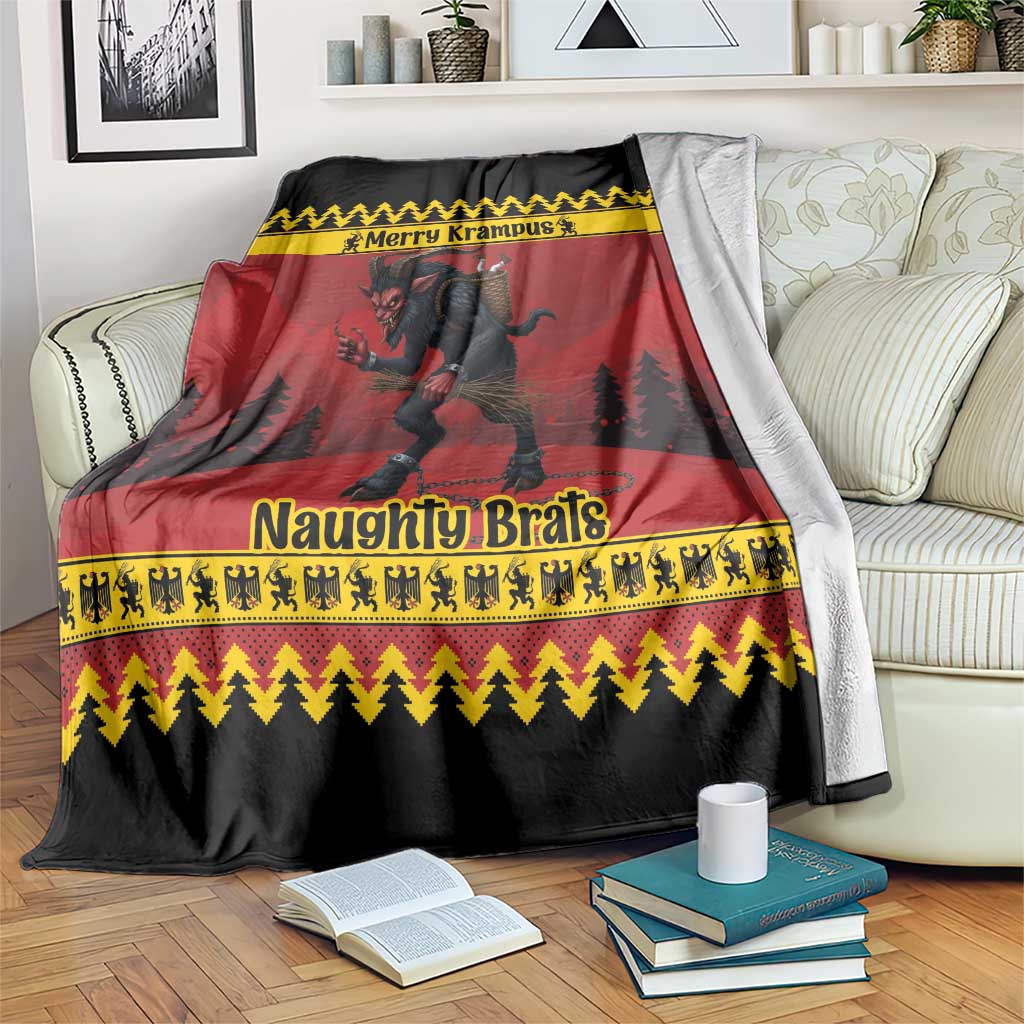 Merry Krampus Germany Blanket Frohe Weihnachten - Wonder Print Shop