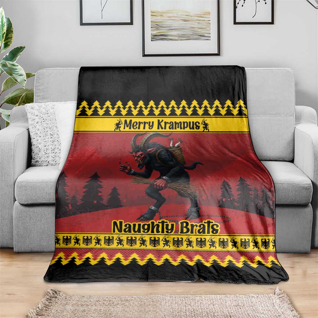 Merry Krampus Germany Blanket Frohe Weihnachten - Wonder Print Shop
